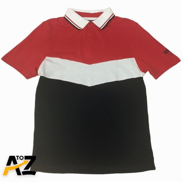 Men Truth Substance Common Sense Red Black Short Sleeve Polo shirt Size Medium - Picture 1 of 12